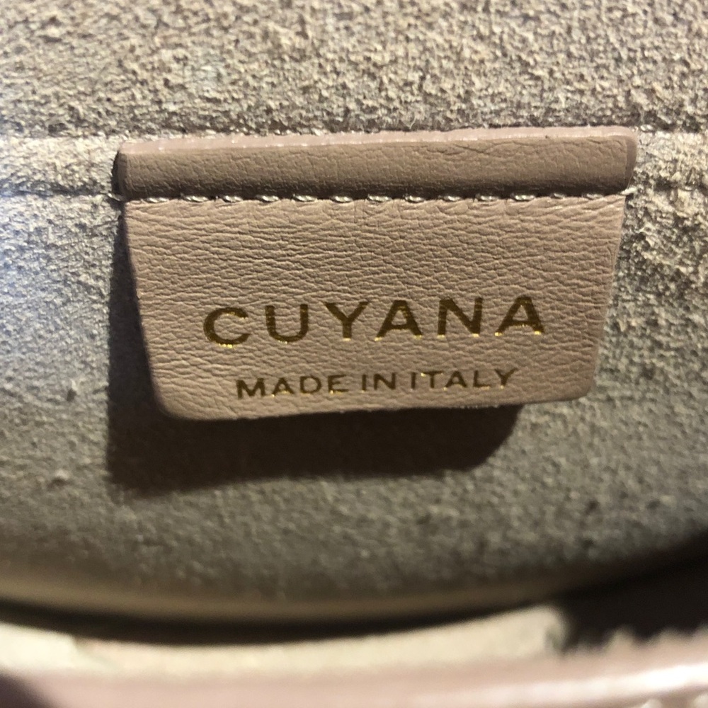 Cuyana Mini Saddle Bag Dusty Pink Quartz Leather Shoulder Bag A1 - Picture 10 of 11